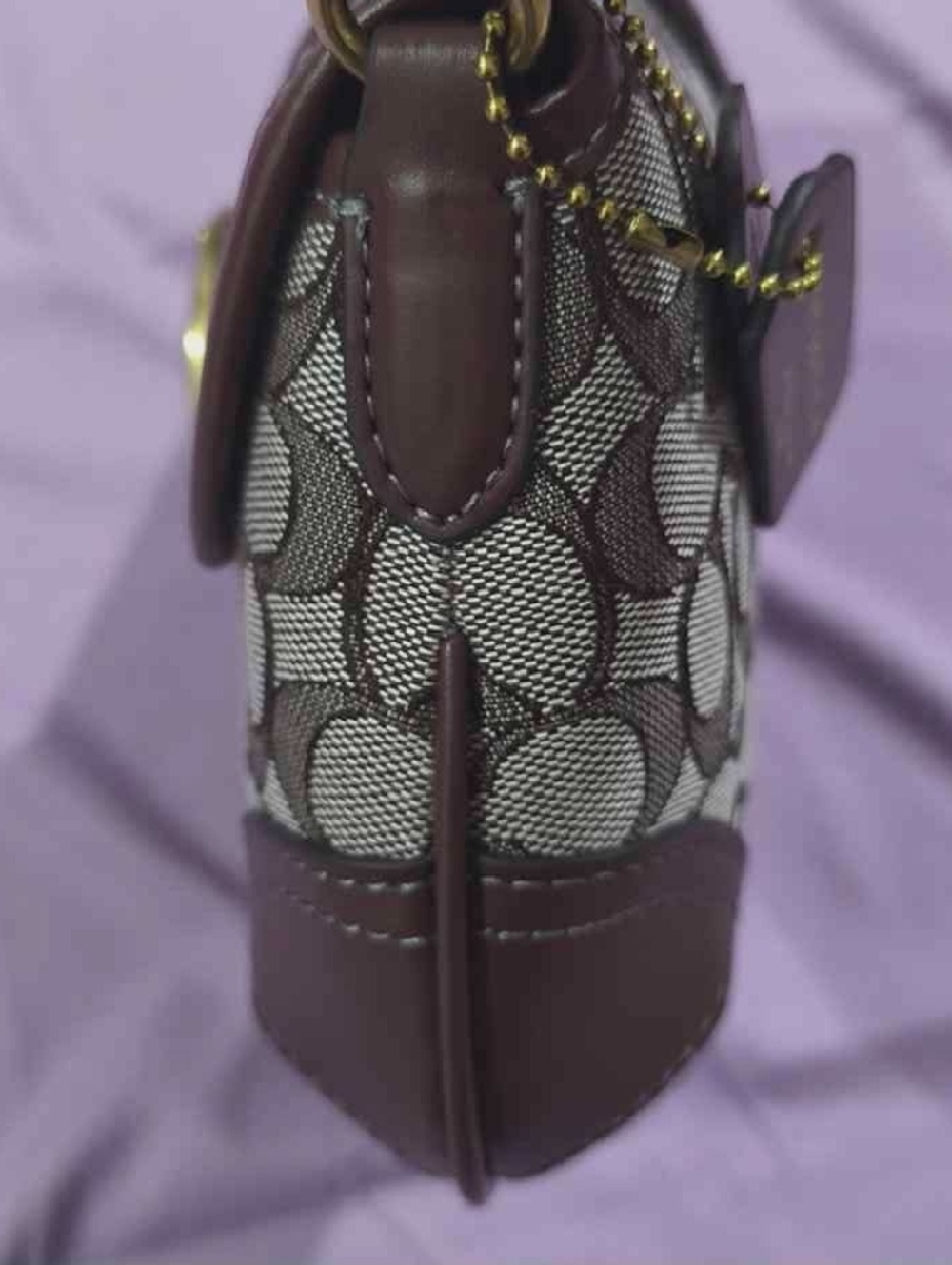 Coach Jacquard Vintage Underarm Bag - Picture 4 of 8